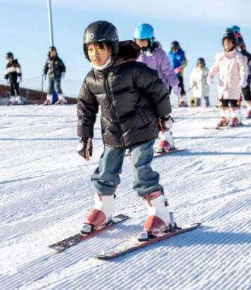 學生們體驗冰雪世界